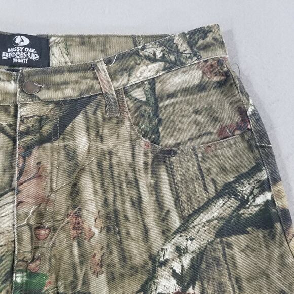 Mossy Oak camo jeans men's 36x32 cotton green brown break up Infinity outdoor - Picture 4 of 12